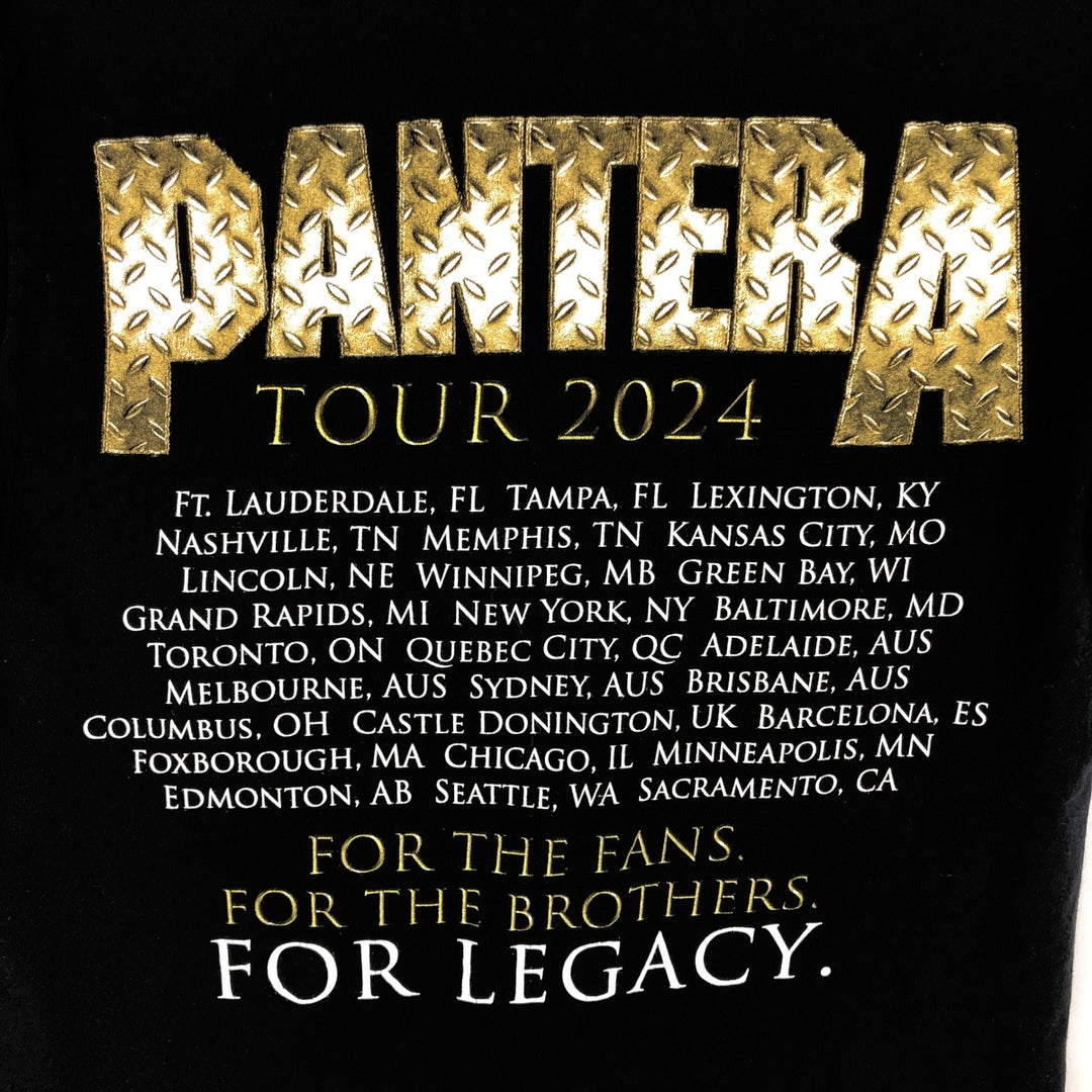 PANTERA Band T-Shirt, Men's Size Small cotton black type Vintage Second Hand