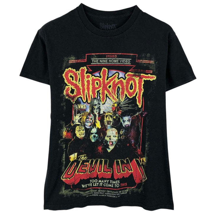 Slipknot Band T-shirt, Band T, Men's S size cotton black type Vintage Second Hand