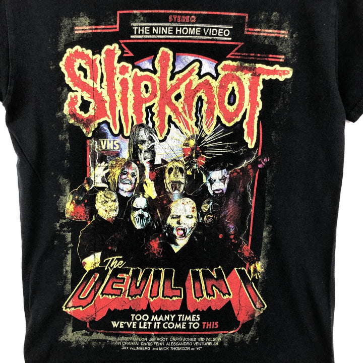 Slipknot Band T-shirt, Band T, Men's S size cotton black type Vintage Second Hand
