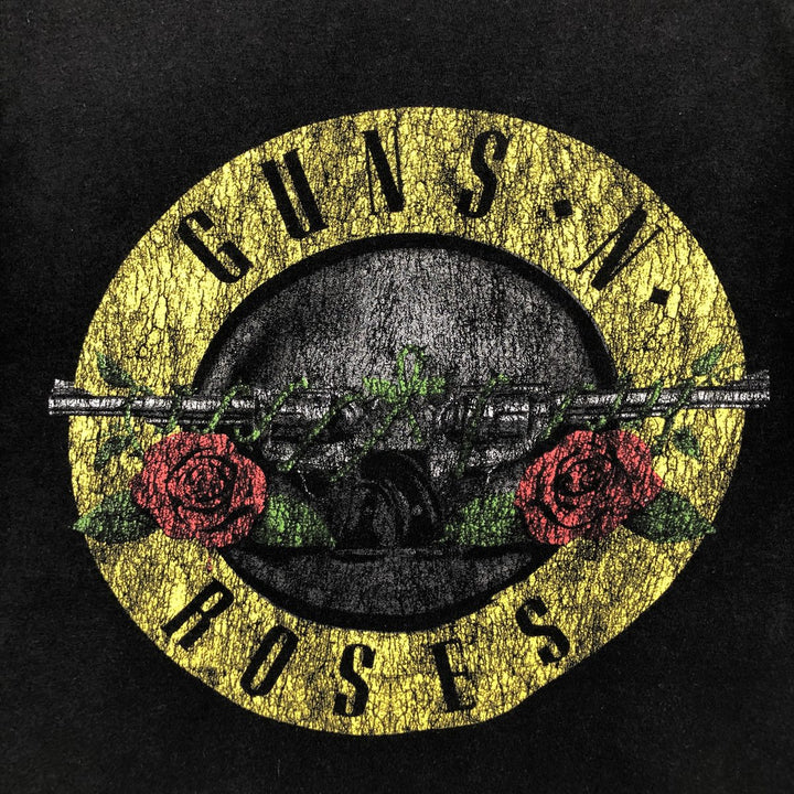 Guns N' Roses band t-shirt, made in the UK, men's size M. cotton black type Vintage Second Hand