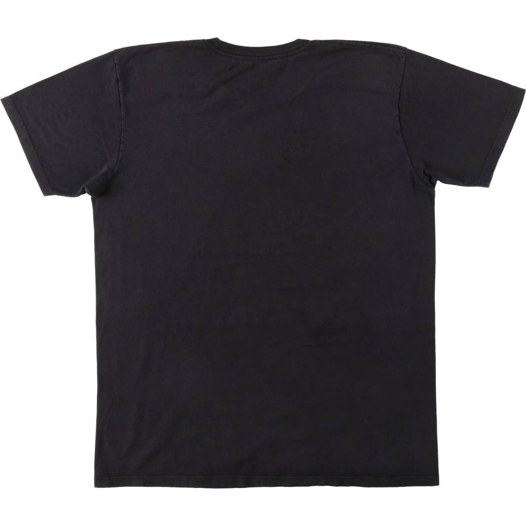 THE BEATLES Band T-shirt, Men's L size cotton black type Vintage Second Hand
