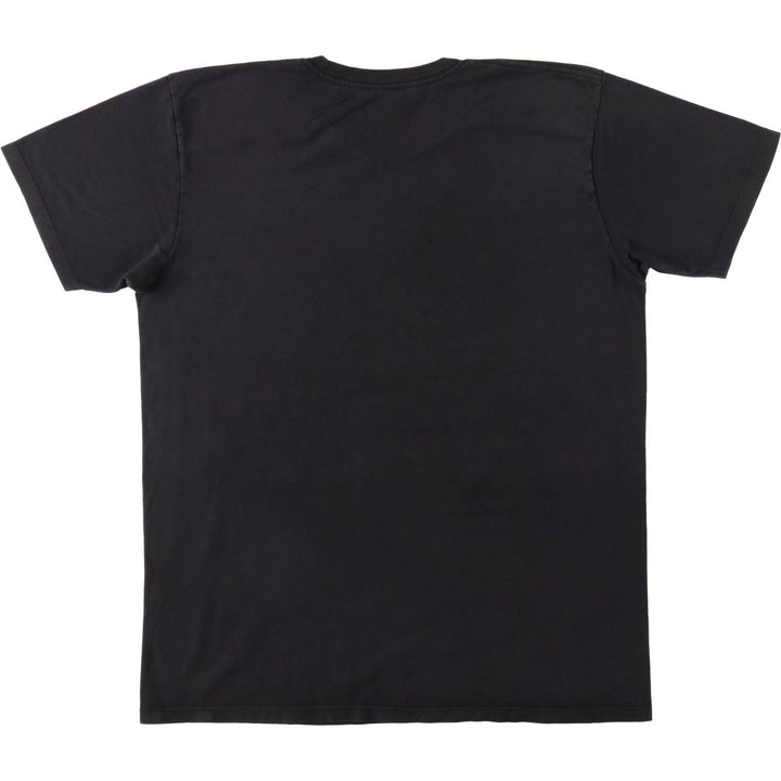 THE BEATLES Band T-shirt, Men's L size cotton black type Vintage Second Hand