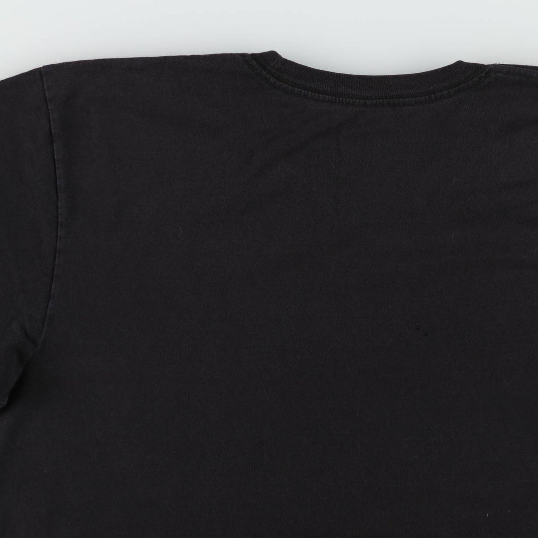 THE BEATLES Band T-shirt, Men's L size cotton black type Vintage Second Hand