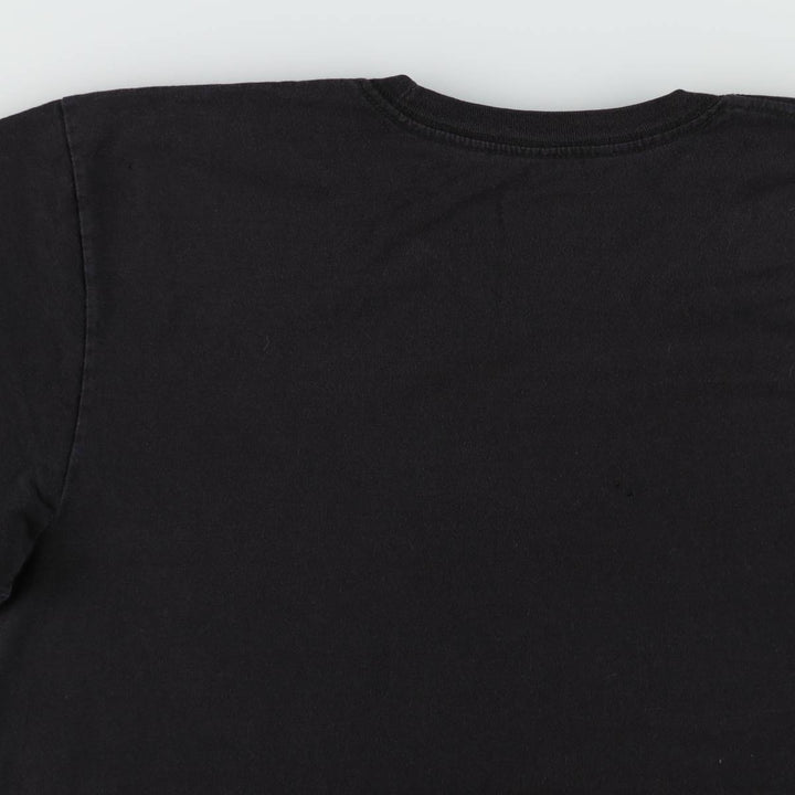 THE BEATLES Band T-shirt, Men's L size cotton black type Vintage Second Hand