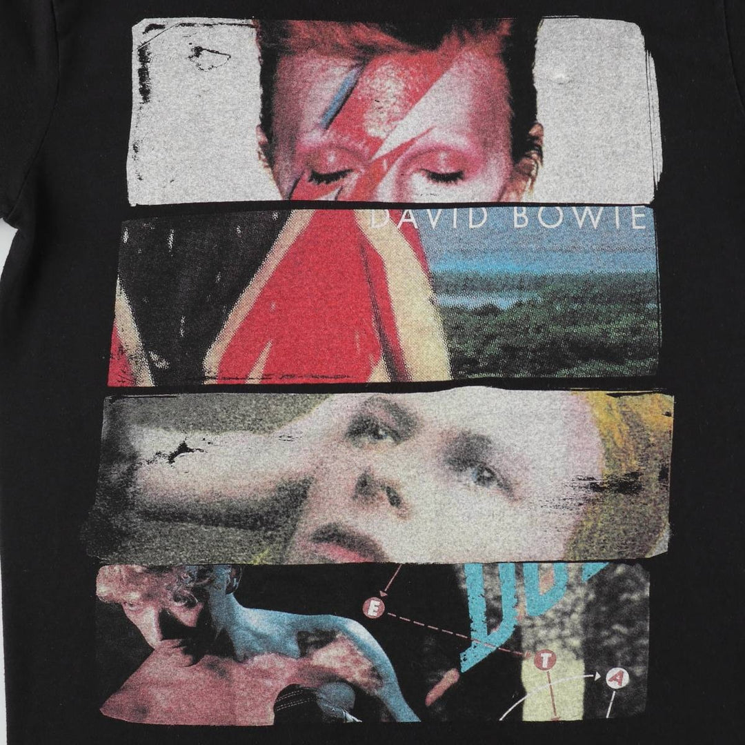 DAVID BOWIE Band T-shirt (Men's size S equivalent) cotton black type Vintage Second Hand