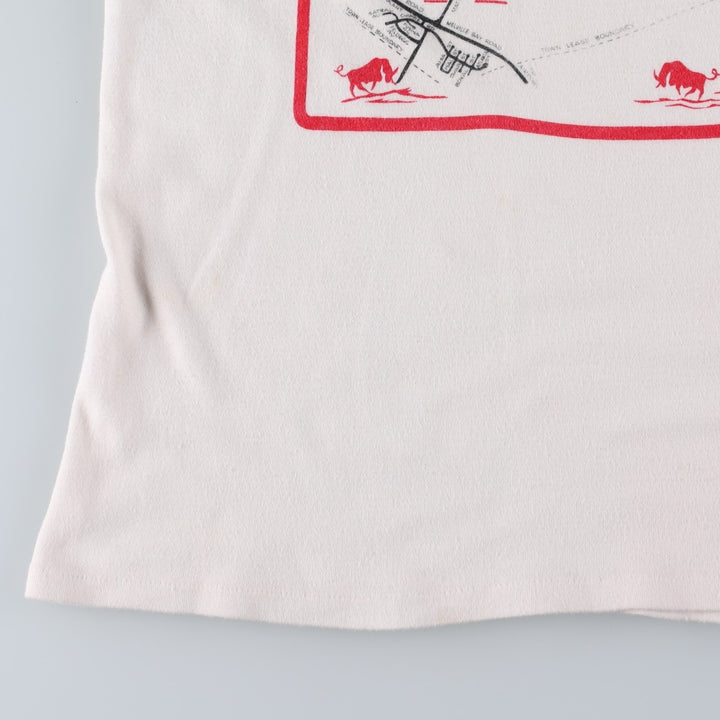 90'S Ringer T-shirt, Women's Size S (approx.), Vintage unclear white type Vintage Second Hand
