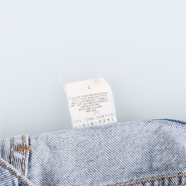 90'S Levi's 550 Relaxed Fit Denim Shorts, Made in USA, Women's Size L (W28 equivalent), Vintage. cotton blue type Vintage Second Hand