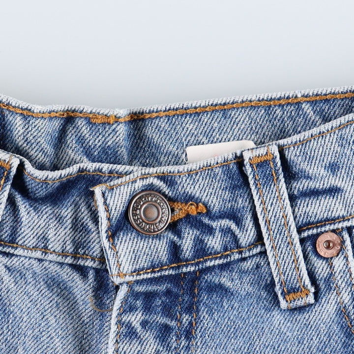 90'S Levi's 550 Relaxed Fit Denim Shorts, Made in USA, Women's Size L (W28 equivalent), Vintage. cotton blue type Vintage Second Hand