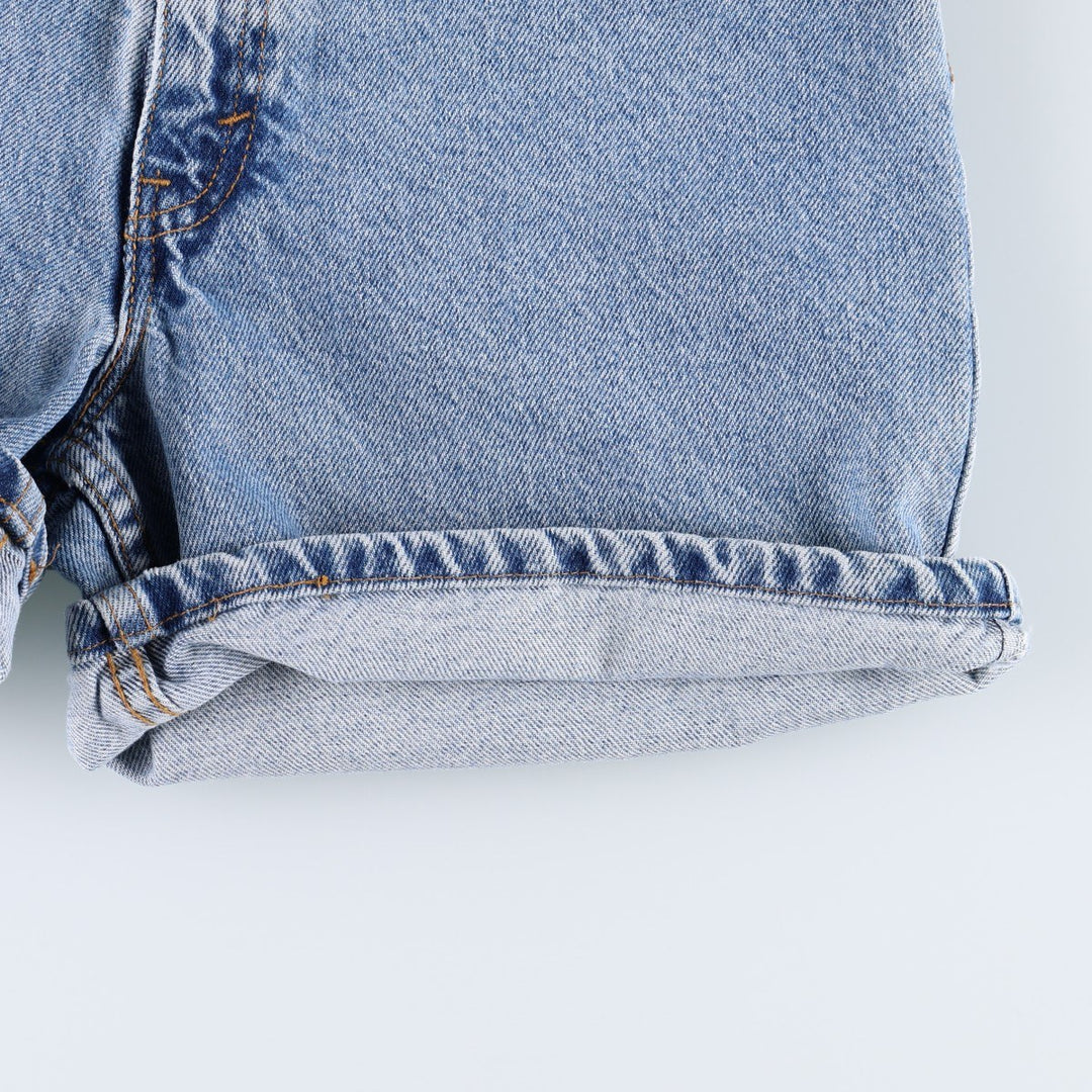 90'S Levi's 550 Relaxed Fit Denim Shorts, Made in USA, Women's Size L (W28 equivalent), Vintage. cotton blue type Vintage Second Hand