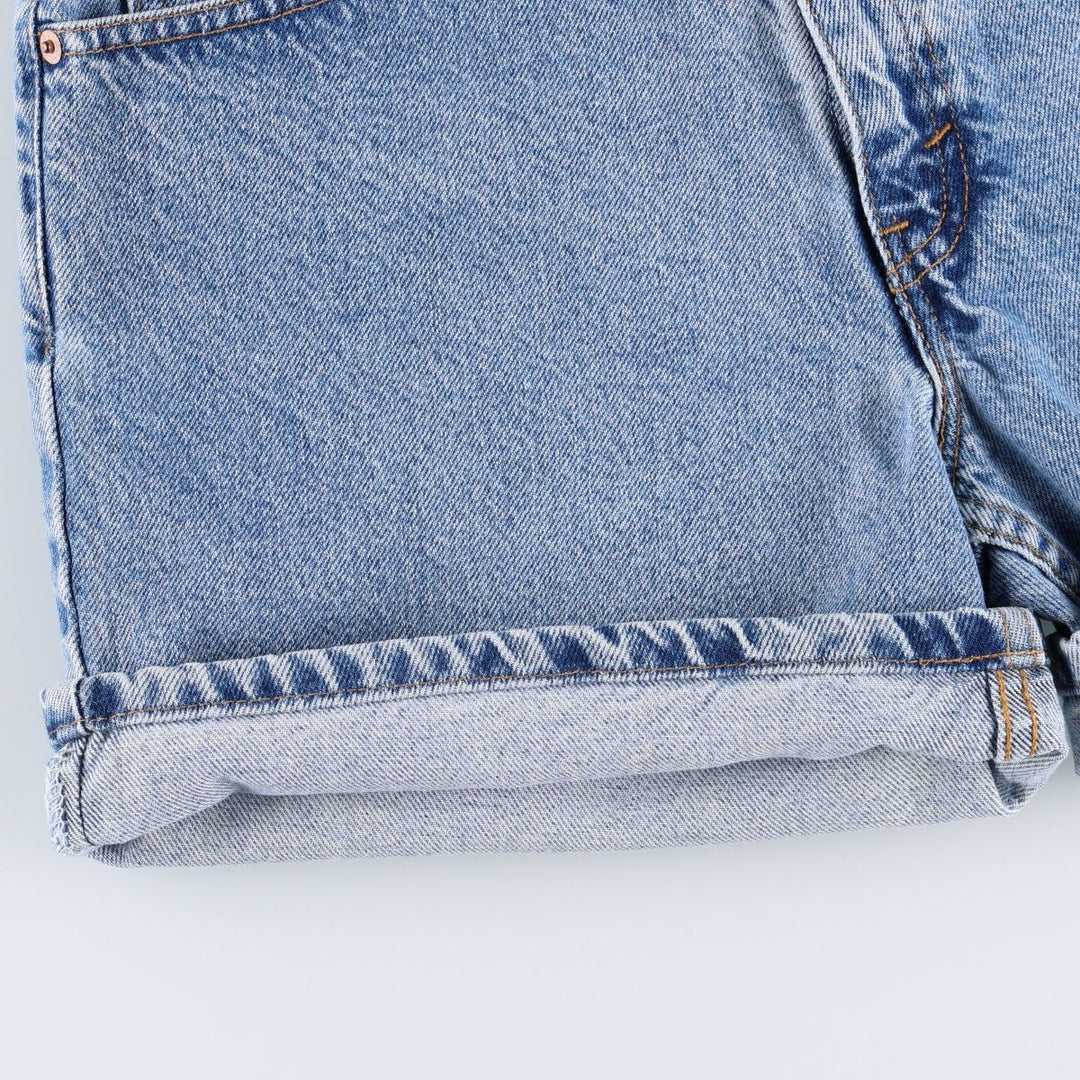 90'S Levi's 550 Relaxed Fit Denim Shorts, Made in USA, Women's Size L (W28 equivalent), Vintage. cotton blue type Vintage Second Hand