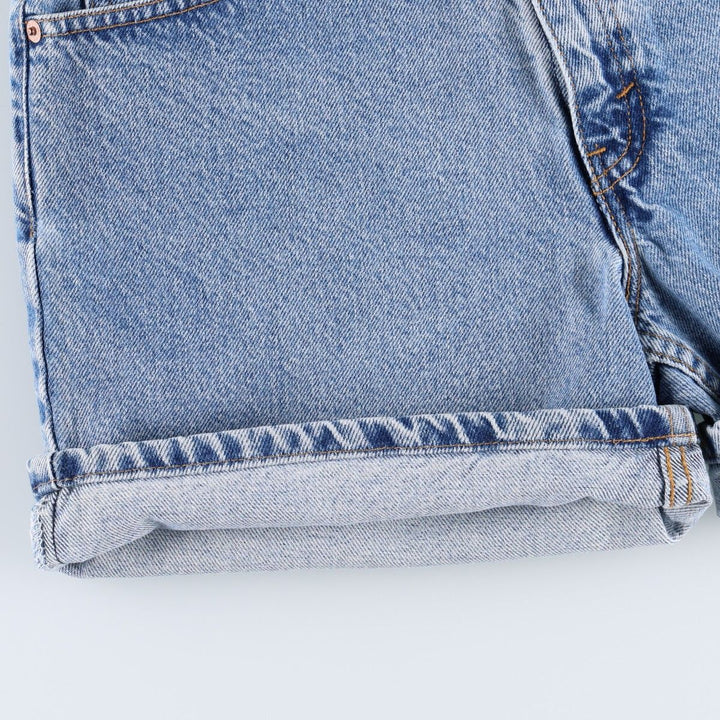 90'S Levi's 550 Relaxed Fit Denim Shorts, Made in USA, Women's Size L (W28 equivalent), Vintage. cotton blue type Vintage Second Hand