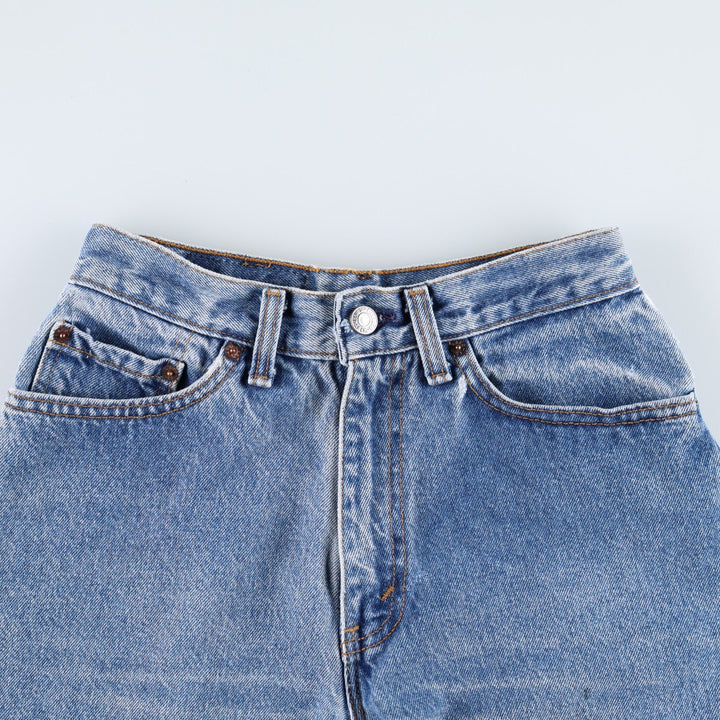 1990'S Levi's 17505-1230 Cut-off Denim Shorts, Made in USA, Women's Size M (W26 equivalent), Vintage. cotton blue type Vintage Second Hand