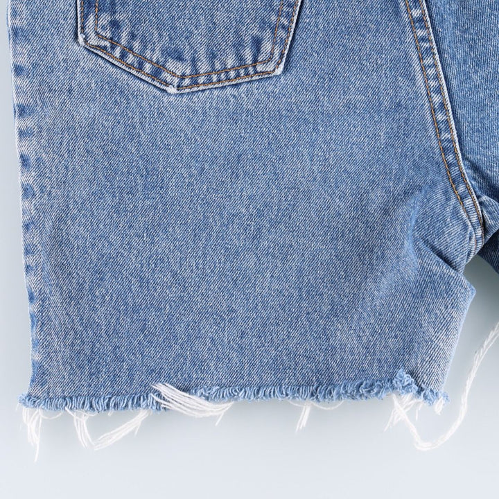 1990'S Levi's 17505-1230 Cut-off Denim Shorts, Made in USA, Women's Size M (W26 equivalent), Vintage. cotton blue type Vintage Second Hand