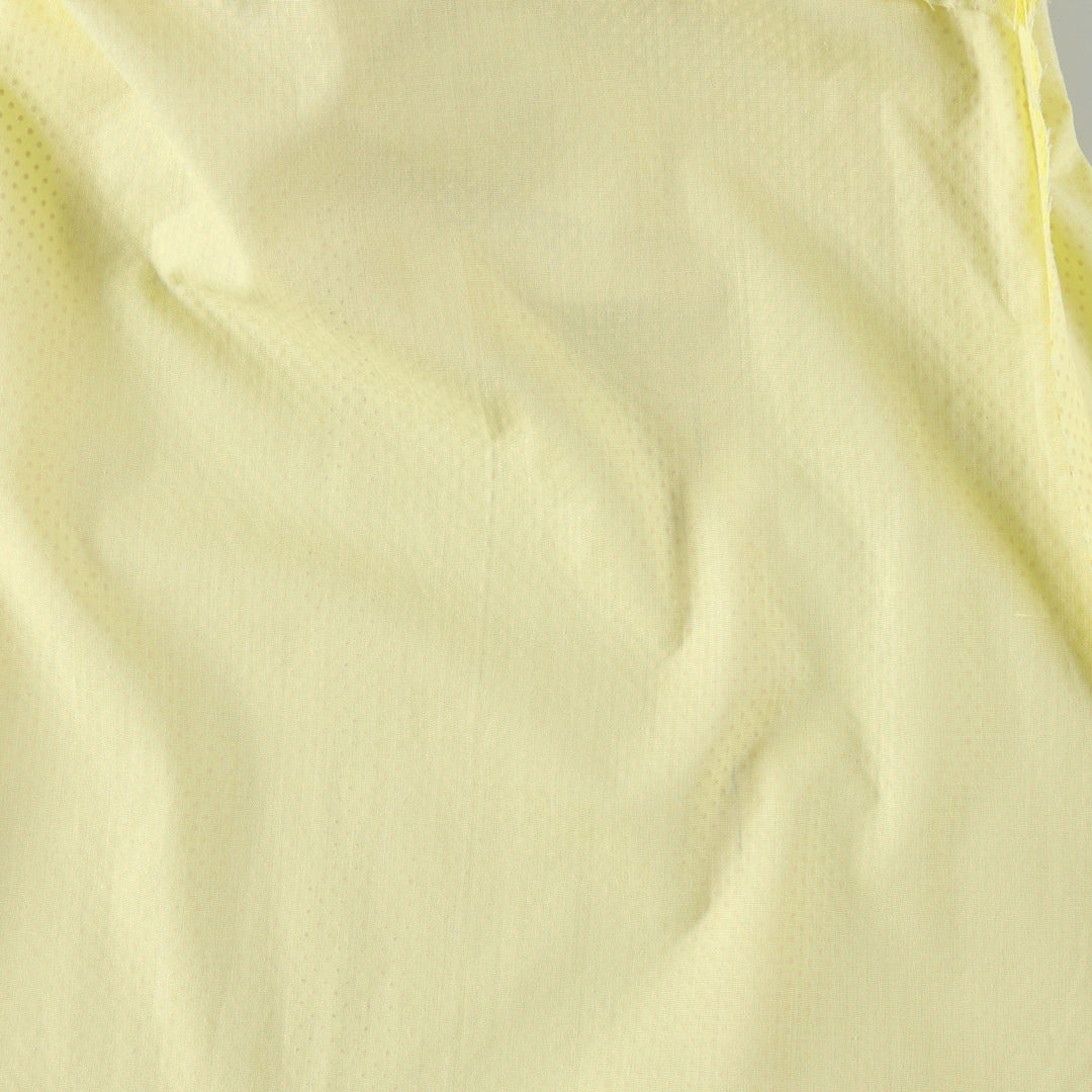 Polka Dot Pattern Short-Sleeved Frill Maxi Flare Dress (Women's Size XL) unclear yellow type Vintage Second Hand