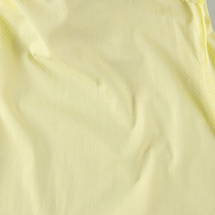 Polka Dot Pattern Short-Sleeved Frill Maxi Flare Dress (Women's Size XL) unclear yellow type Vintage Second Hand