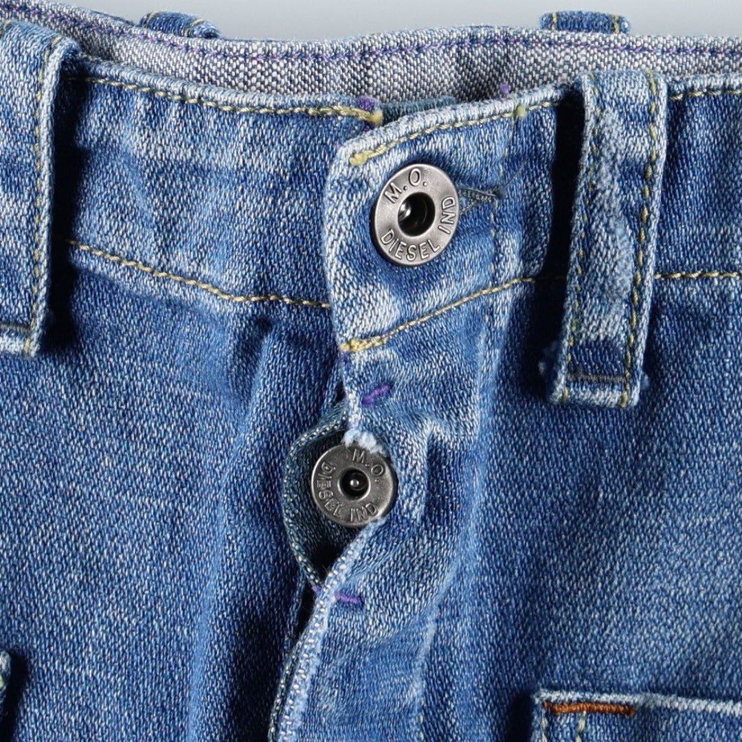 Diesel denim A-line mini skirt, women's size L (approx.) cotton blue type Vintage Second Hand