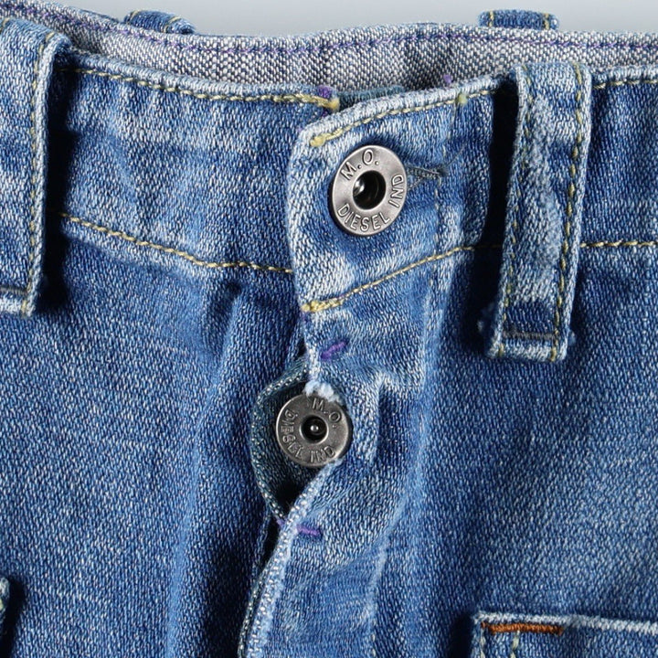 Diesel denim A-line mini skirt, women's size L (approx.) cotton blue type Vintage Second Hand