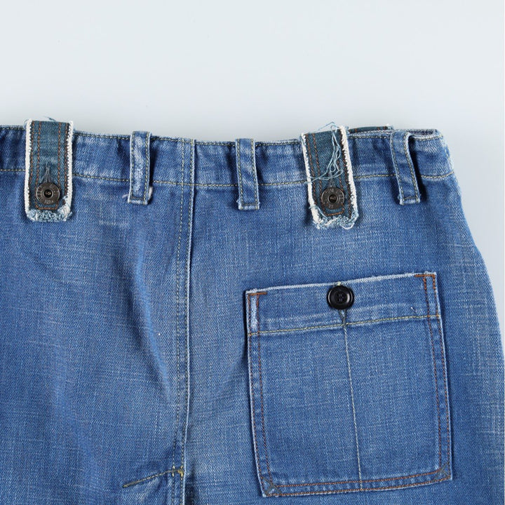Diesel denim A-line mini skirt, women's size L (approx.) cotton blue type Vintage Second Hand