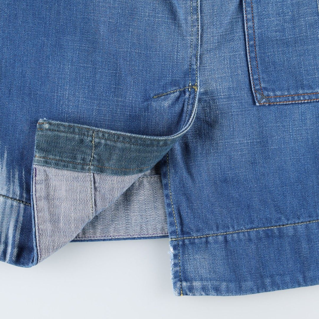 Diesel denim A-line mini skirt, women's size L (approx.) cotton blue type Vintage Second Hand