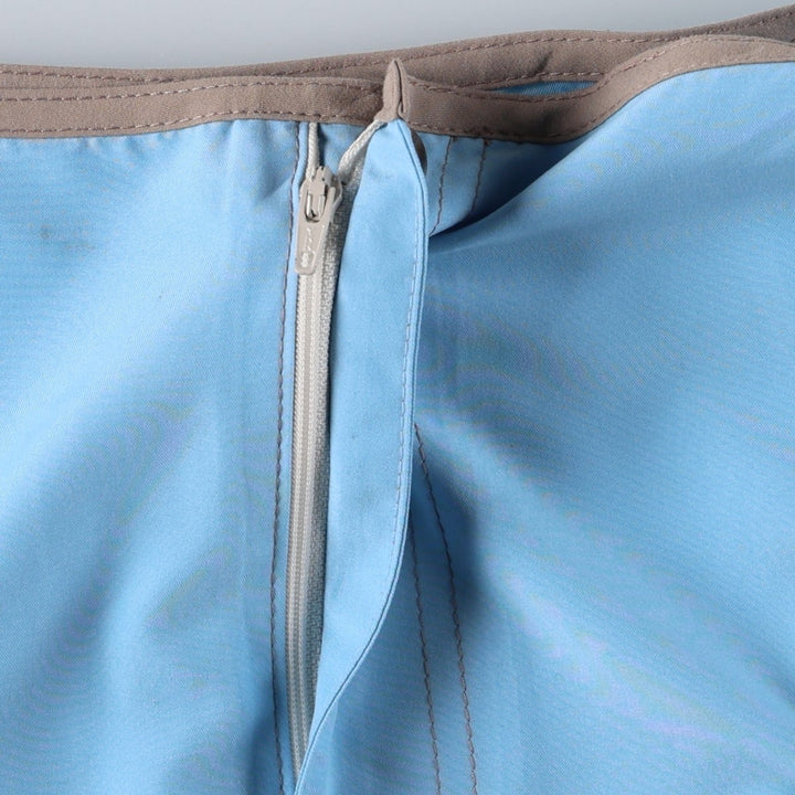 Mooloolaba A-line Mini Skirt, Made in USA, Women's Size S (approx.) polyester Blue type light blue Vintage Second Hand