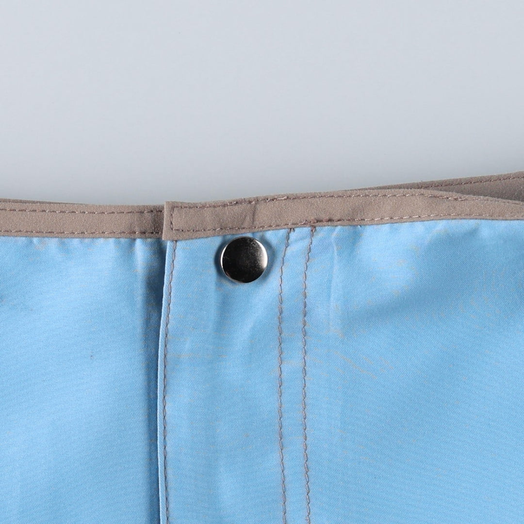 Mooloolaba A-line Mini Skirt, Made in USA, Women's Size S (approx.) polyester Blue type light blue Vintage Second Hand