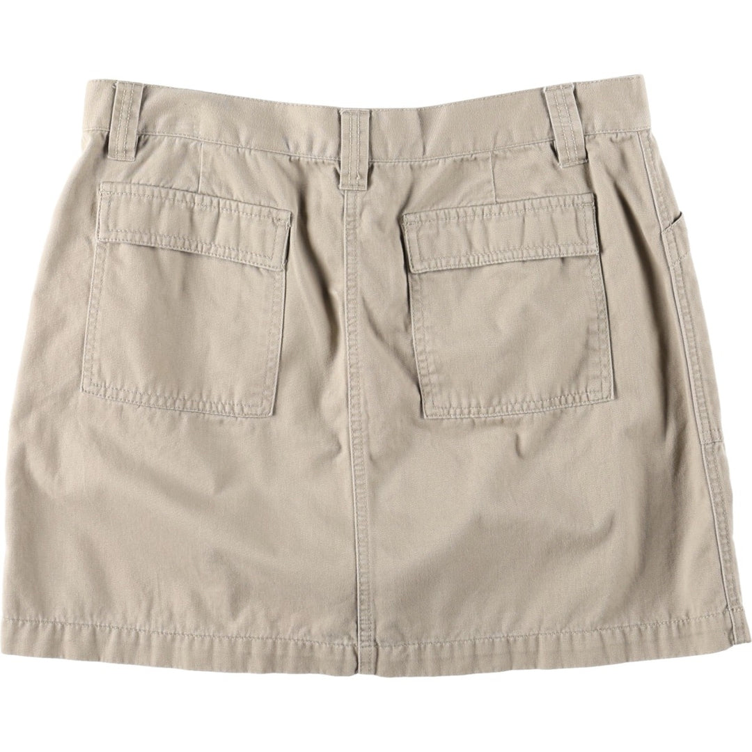 DKNY Jeans A-line Mini Skirt, Women's Size XL (approx.) cotton Beige type Vintage Second Hand