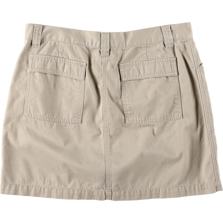 DKNY Jeans A-line Mini Skirt, Women's Size XL (approx.) cotton Beige type Vintage Second Hand