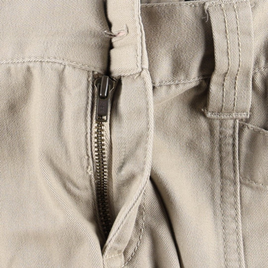 DKNY Jeans A-line Mini Skirt, Women's Size XL (approx.) cotton Beige type Vintage Second Hand