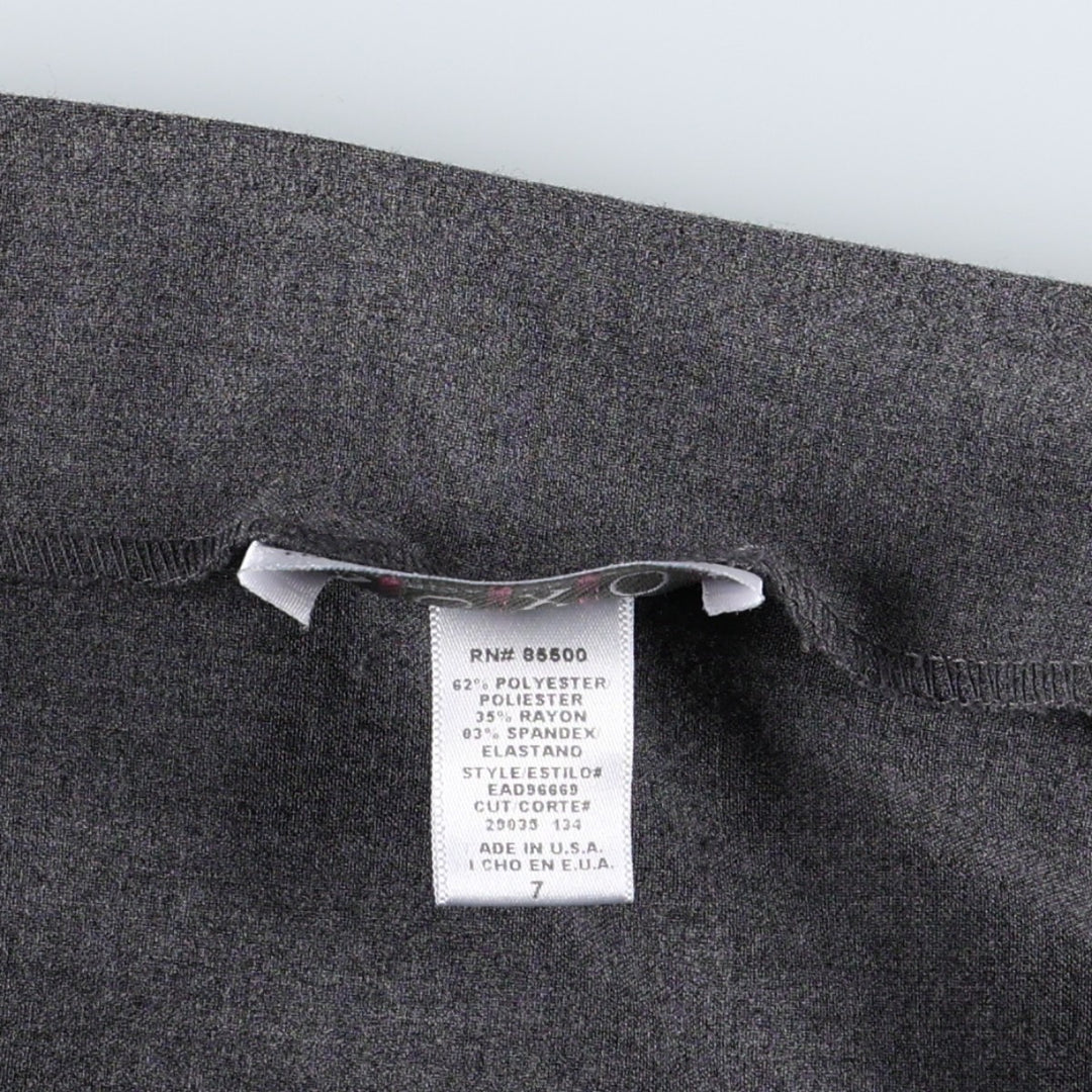 XOXO A-line Mini Skirt, Made in USA, Women's Size L polyester gray type Vintage Second Hand