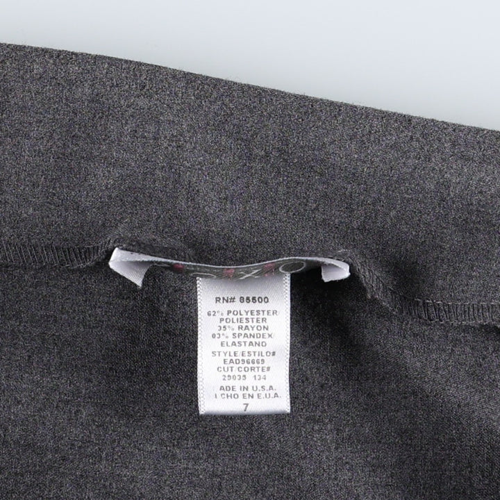 XOXO A-line Mini Skirt, Made in USA, Women's Size L polyester gray type Vintage Second Hand