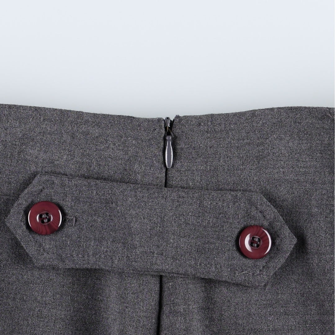 XOXO A-line Mini Skirt, Made in USA, Women's Size L polyester gray type Vintage Second Hand