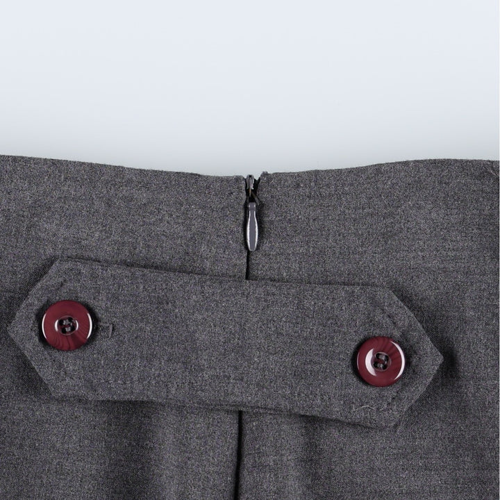 XOXO A-line Mini Skirt, Made in USA, Women's Size L polyester gray type Vintage Second Hand