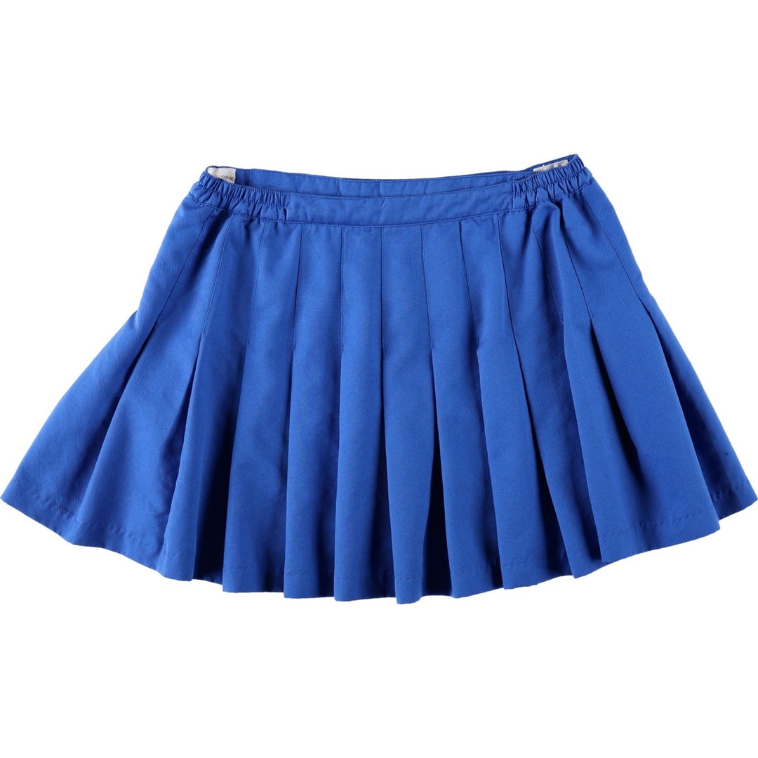 90s-00'S Adidas Pleated Mini Skirt Wrap Skirt Women's Size L (approx.) polyester blue type Vintage Second Hand