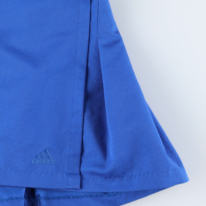 90s-00'S Adidas Pleated Mini Skirt Wrap Skirt Women's Size L (approx.) polyester blue type Vintage Second Hand