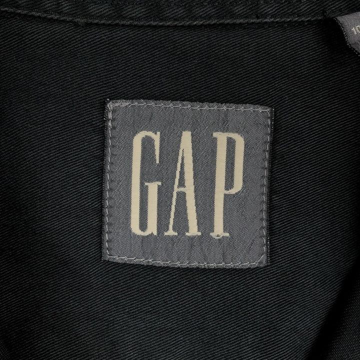 90'S GAP Old Gap Long Sleeve Cotton Shirt Men's L Size Vintage cotton black type Vintage Second Hand