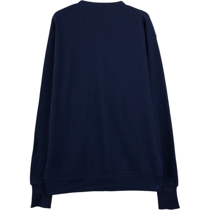 90'S CLASSICS knit cardigan, made in USA, men's size XL equivalent, vintage. unclear navy blue type Vintage Second Hand