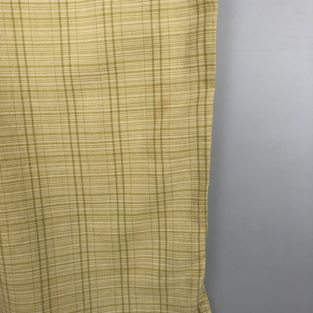 Patagonia Organic Cotton 52920 Stainless Steel Short-Sleeve Cotton Check Shirt, Boxy Shirt, Men's Size M Organic cotton yellow type Vintage Second Hand