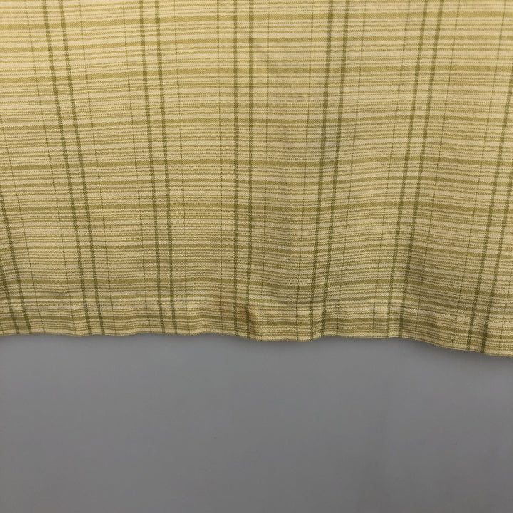 Patagonia Organic Cotton 52920 Stainless Steel Short-Sleeve Cotton Check Shirt, Boxy Shirt, Men's Size M Organic cotton yellow type Vintage Second Hand