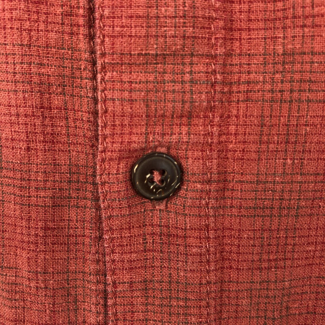 Patagonia 53136S9 Check Pattern Short Sleeve Cotton x Hemp Box Shirt Men's XL Equivalent Hemp red type Vintage Second Hand