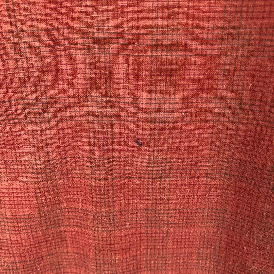 Patagonia 53136S9 Check Pattern Short Sleeve Cotton x Hemp Box Shirt Men's XL Equivalent Hemp red type Vintage Second Hand