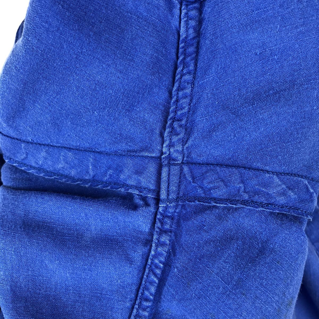 Ralph Lauren POLO RALPH LAUREN Short-Sleeve Open-Collar Linen Shirt, Boxy Fit, Men's Size S (approx.) linen blue type Vintage Second Hand