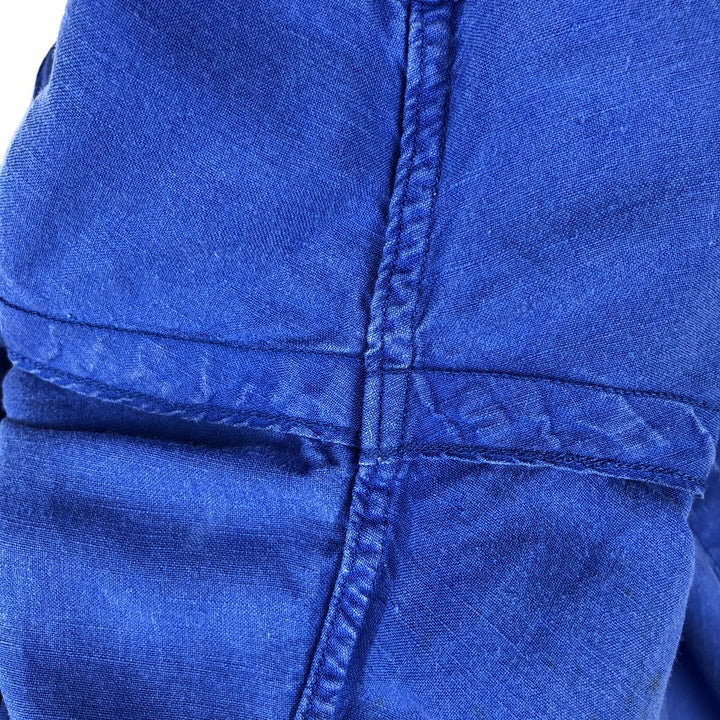Ralph Lauren POLO RALPH LAUREN Short-Sleeve Open-Collar Linen Shirt, Boxy Fit, Men's Size S (approx.) linen blue type Vintage Second Hand