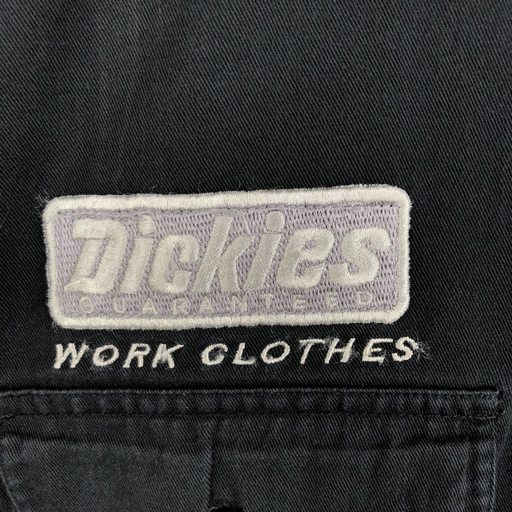 Dickies Short Sleeve Work Shirt Box Shirt Men's L Size cotton black type Vintage Second Hand