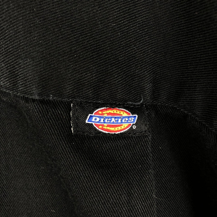 Dickies Short Sleeve Work Shirt Box Shirt Men's L Size cotton black type Vintage Second Hand