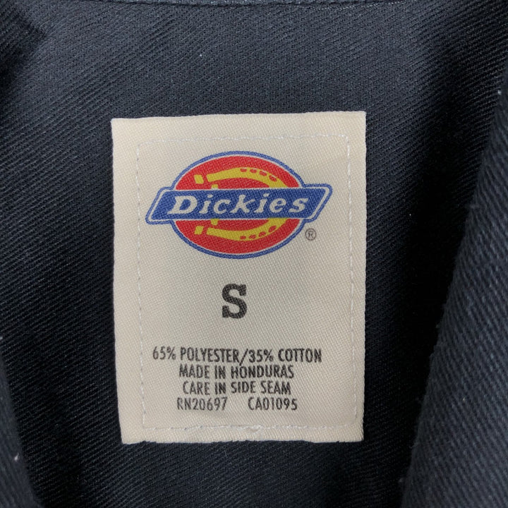 Dickies short-sleeved work shirt, boxy fit, men's size S. polyester black type Vintage Second Hand