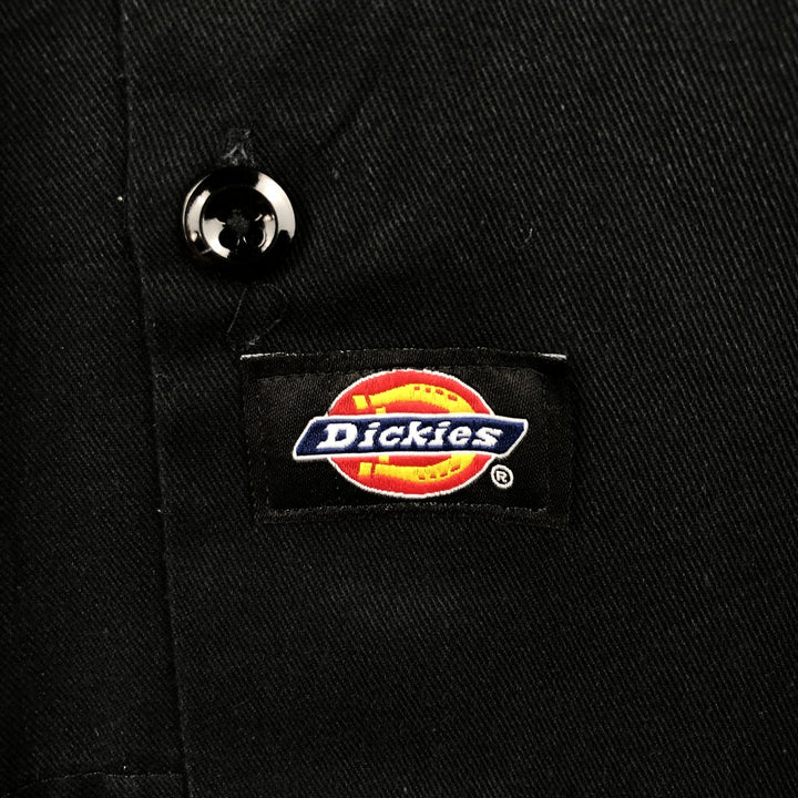 Dickies short-sleeved work shirt, boxy fit, men's size S. polyester black type Vintage Second Hand