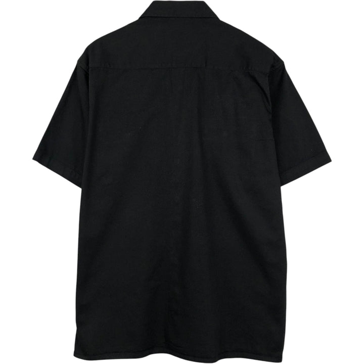 Dickies Short Sleeve Work Shirt Box Shirt Men's M Size cotton black type Vintage Second Hand