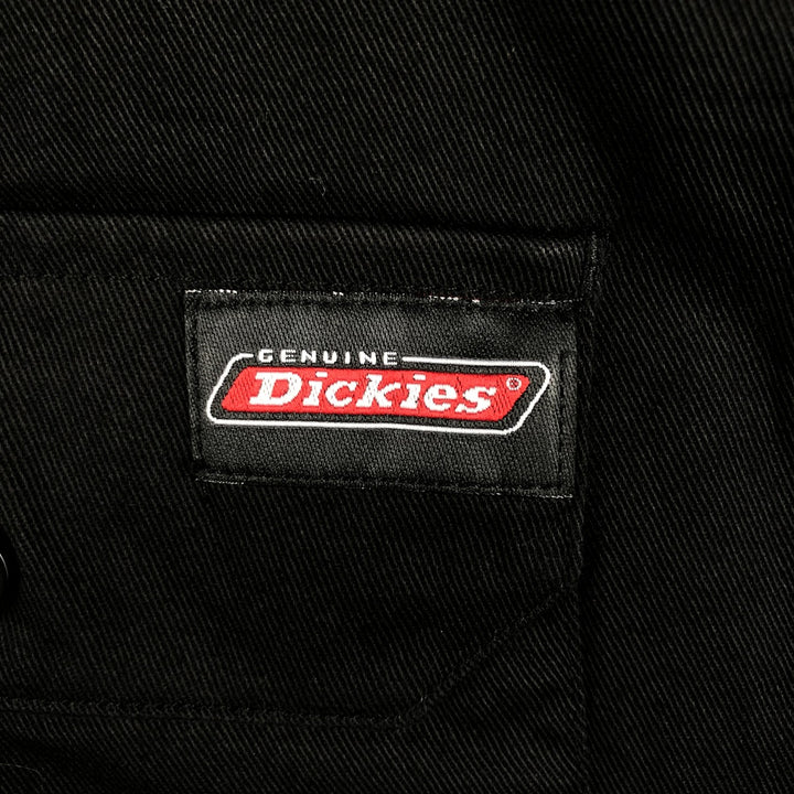 Dickies Short Sleeve Work Shirt Box Shirt Men's M Size cotton black type Vintage Second Hand