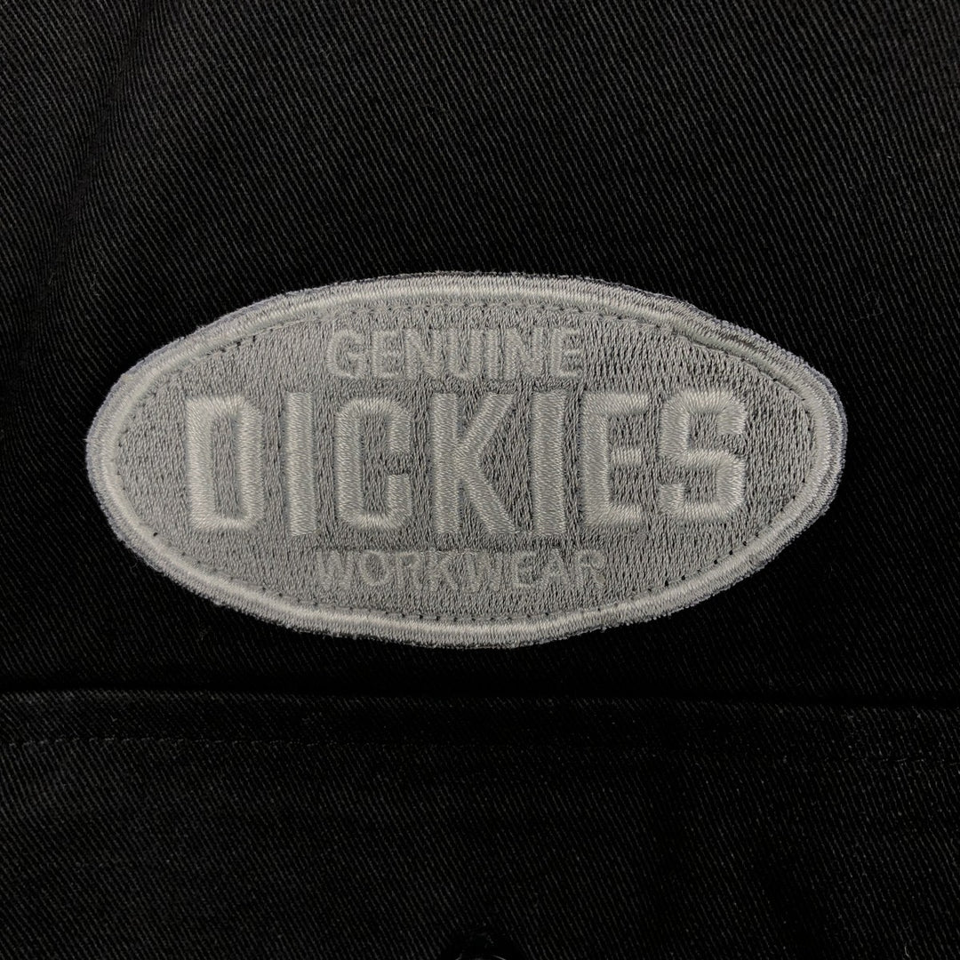 Dickies Short Sleeve Work Shirt Box Shirt Men's M Size cotton black type Vintage Second Hand