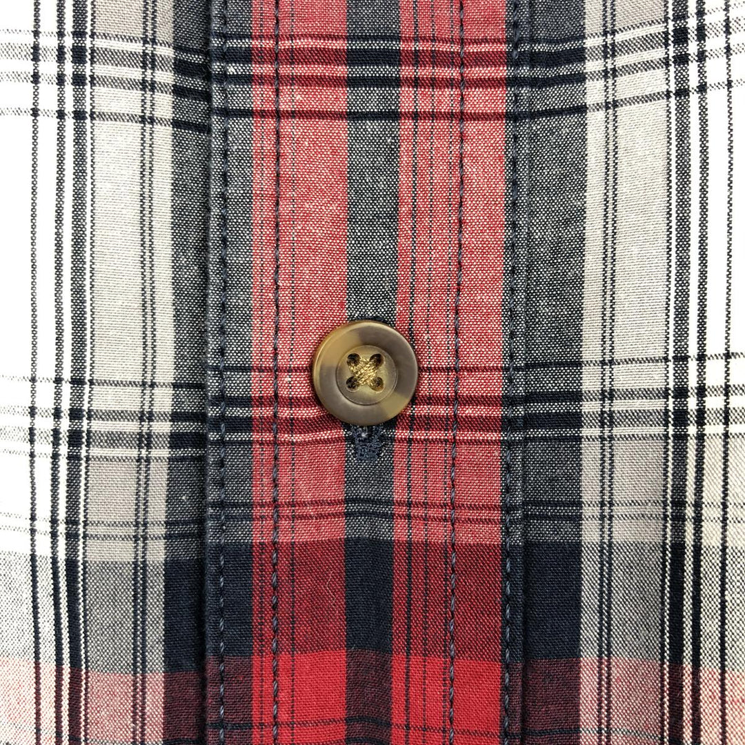 Carhartt Relaxed Fit Check Pattern Short Sleeve Work Shirt, Men's Medium cotton red type Vintage Second Hand